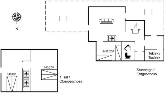 Haus mit 3 Schlafzimmern in Roslev mit terrasse - Foto 2