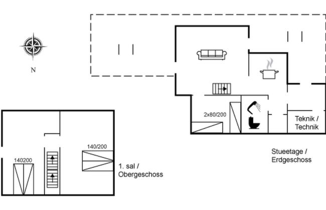 Casa de 3 quartos em Roslev com terraço - Foto 2