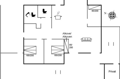 Foto 2 - Casa de 3 quartos em Løkken com terraço