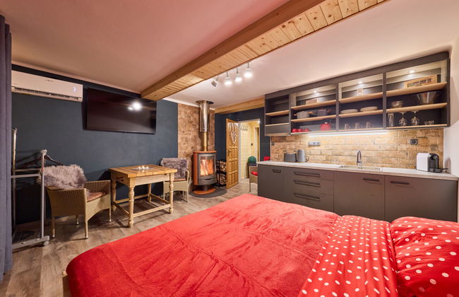 Apartamento de 1 quarto em Mladé Buky com piscina e jardim - Foto 1