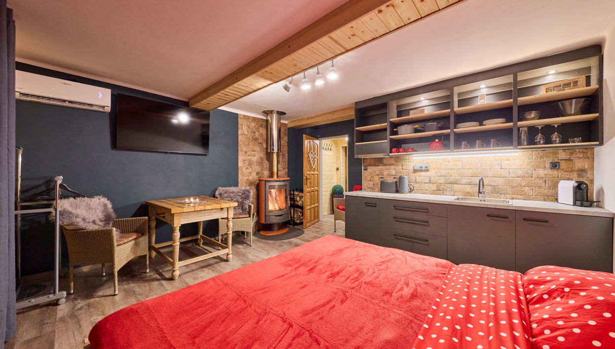 Apartment mit 1 Schlafzimmer in Mladé Buky mit schwimmbad und garten - Foto 1