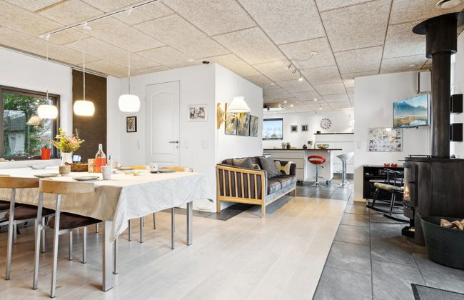 Casa de 3 quartos em Allingåbro com terraço e sauna - Foto 29