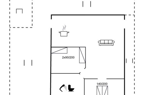 Foto 19 - Casa de 2 quartos em Otterup com terraço