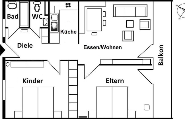 Apartamento de 2 quartos em Vaz/Obervaz - Foto 28