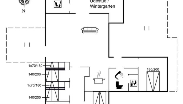 Haus mit 4 Schlafzimmern in Stenodden mit terrasse und sauna - Foto 2