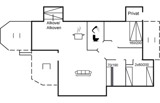 Casa de 3 quartos em Skals com terraço - Foto 2