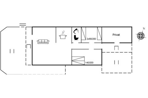 Foto 2 - Casa de 2 quartos em Bogense com terraço