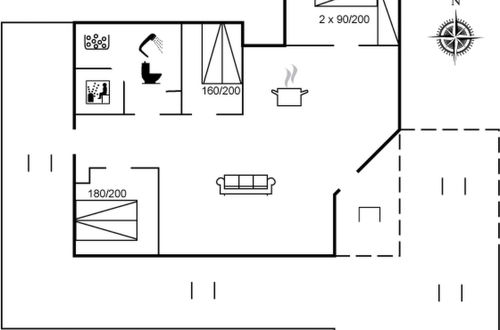 Foto 2 - Casa de 3 quartos em Hals com terraço e sauna