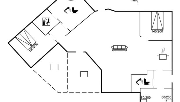 Casa con 3 camere da letto a Flovt Strand con terrazza e sauna - Foto 2