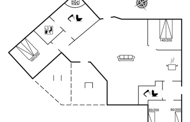 Maison de 3 chambres à Flovt Strand avec terrasse et sauna - Photo 2