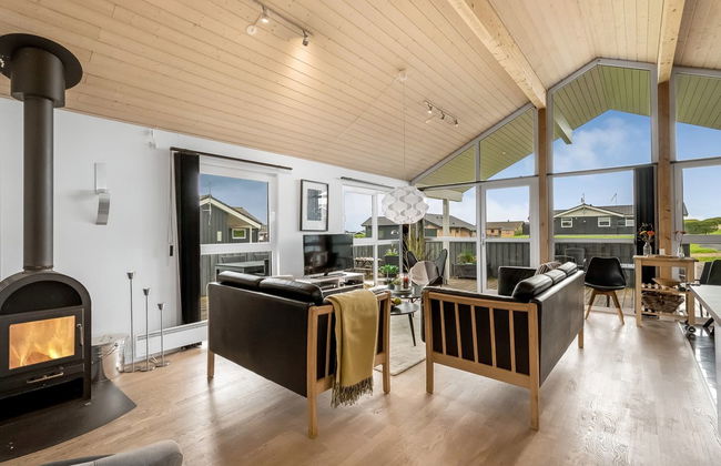 Casa de 3 quartos em Vinderup com terraço e sauna - Foto 38