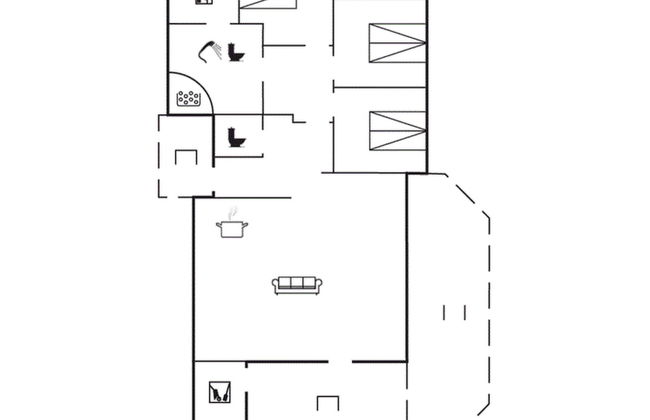 Casa de 3 quartos em Vinderup com terraço e sauna - Foto 10