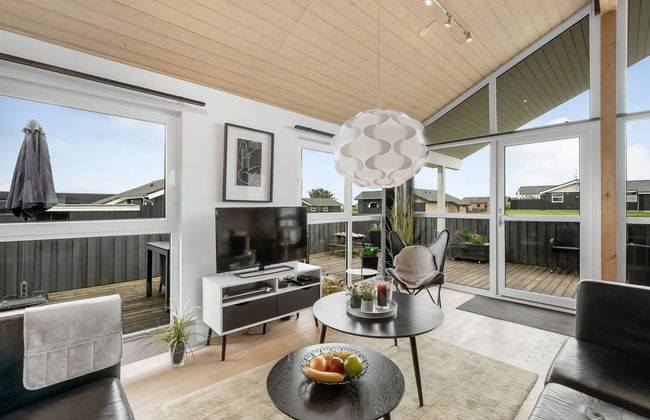 Casa de 3 quartos em Vinderup com terraço e sauna - Foto 34