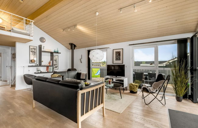 Casa de 3 quartos em Vinderup com terraço e sauna - Foto 36