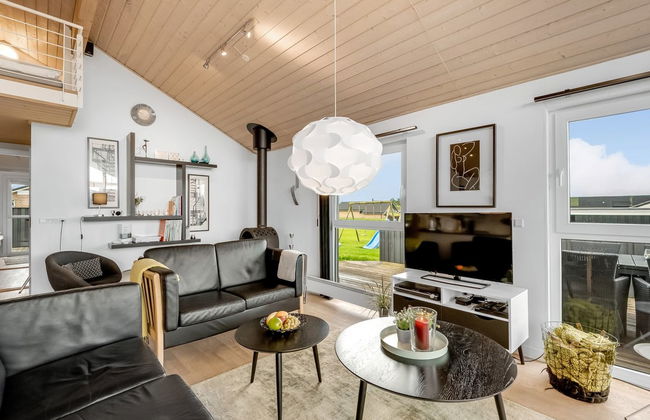 Casa de 3 quartos em Vinderup com terraço e sauna - Foto 37