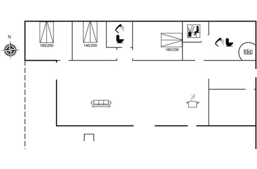 Foto 2 - Casa de 3 quartos em Løkken com terraço