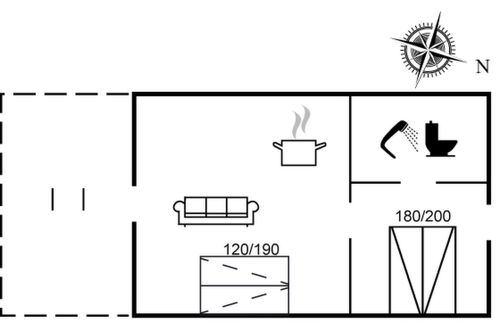 Foto 11 - Appartamento con 1 camera da letto a Væggerløse con terrazza