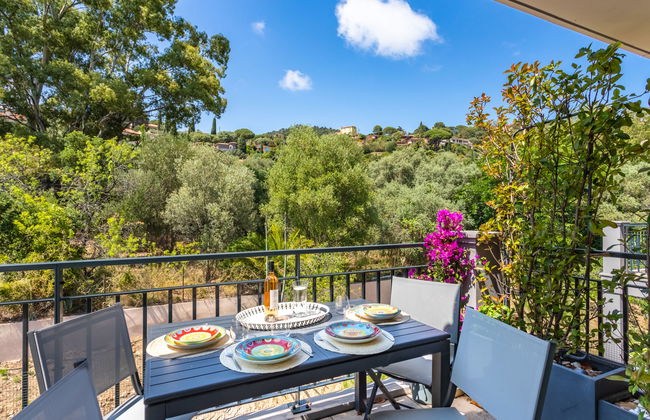 Appartamento con 2 camere da letto a Bormes-les-Mimosas con piscina e giardino - Foto 5