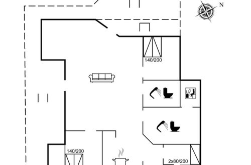 Foto 2 - Haus mit 3 Schlafzimmern in Vestervig mit terrasse und sauna