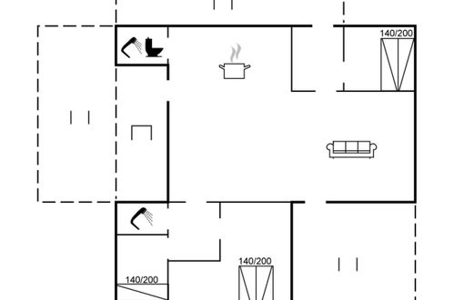 Foto 14 - Casa con 3 camere da letto a Hals con terrazza