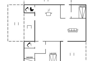 Foto 2 - Casa con 3 camere da letto a Hals con terrazza
