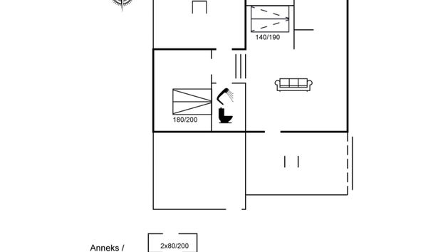 Casa de 1 quarto em Toftum Bjerge com terraço - Foto 2