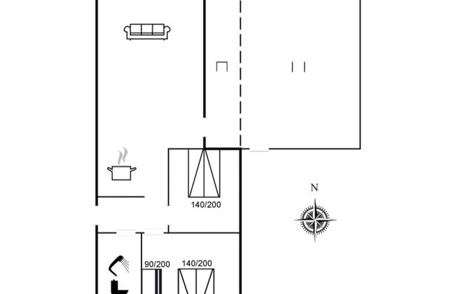 Haus mit 2 Schlafzimmern in Pandrup mit terrasse - Foto 18