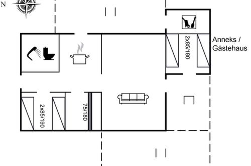 Photo 11 - 3 bedroom House in Bindslev with terrace