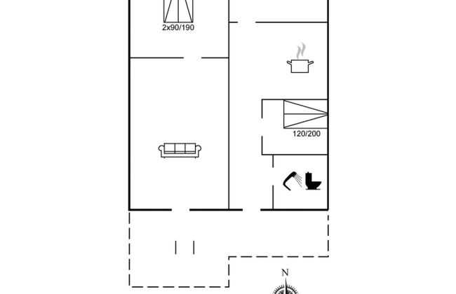 Maison de 2 chambres à Højer avec terrasse - Photo 2