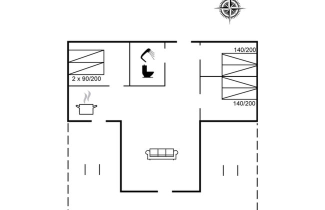 Casa con 3 camere da letto a Tarm con terrazza - Foto 5