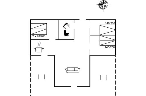 Foto 5 - Casa de 3 quartos em Tarm com terraço
