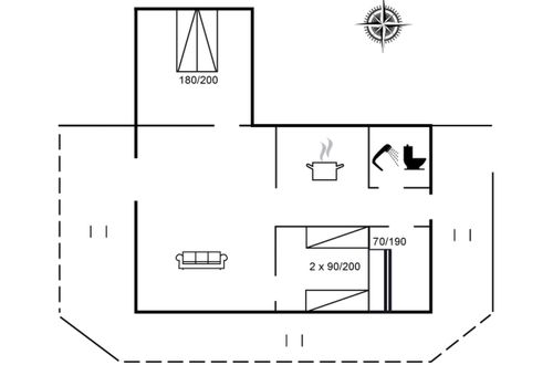 Foto 21 - Casa de 2 quartos em Løkken com terraço