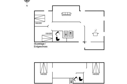 Foto 2 - Casa de 4 quartos em Løkken com terraço