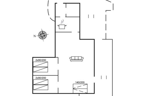 Foto 2 - Casa de 2 quartos em Allinge com terraço