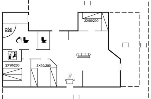Foto 16 - Casa de 3 quartos em Løkken com terraço e sauna