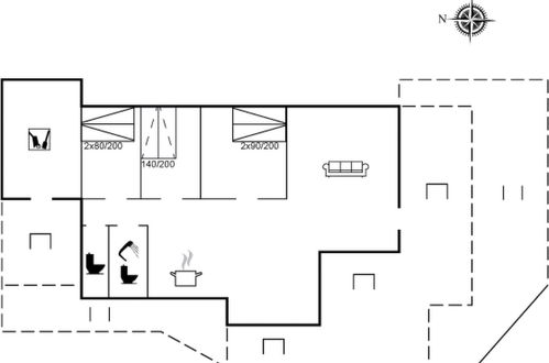 Foto 23 - Casa de 3 quartos em Løkken com terraço