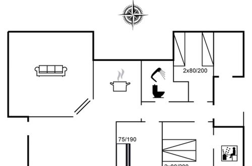Foto 2 - Casa de 3 quartos em Løkken com terraço e sauna