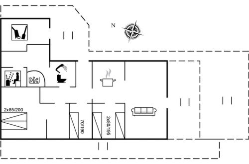 Photo 2 - Maison de 3 chambres à Rindby Strand avec terrasse et sauna