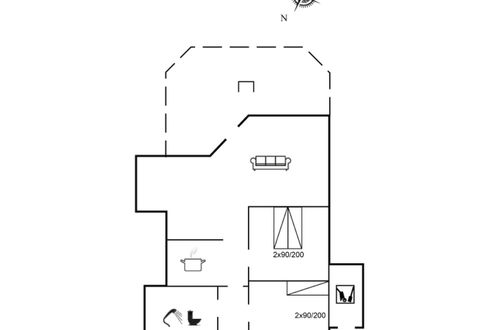 Foto 15 - Casa con 2 camere da letto a Ørum con terrazza