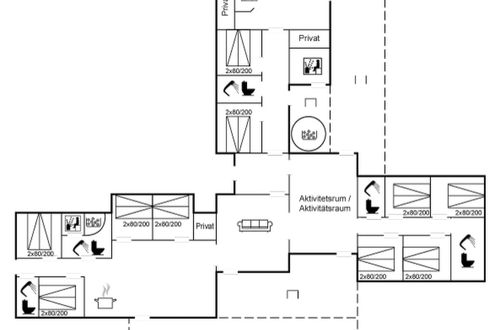 Foto 40 - Casa de 10 quartos em Vejers Strand com terraço e sauna