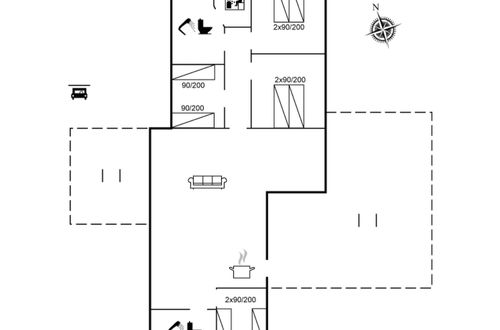 Foto 2 - Casa de 4 quartos em Vejers Strand com terraço e sauna