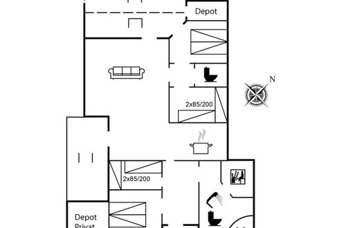 Foto 2 - Casa de 4 quartos em Hvide Sande com terraço e sauna