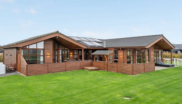 Casa de 4 quartos em Idestrup com piscina privada e terraço - Foto 5