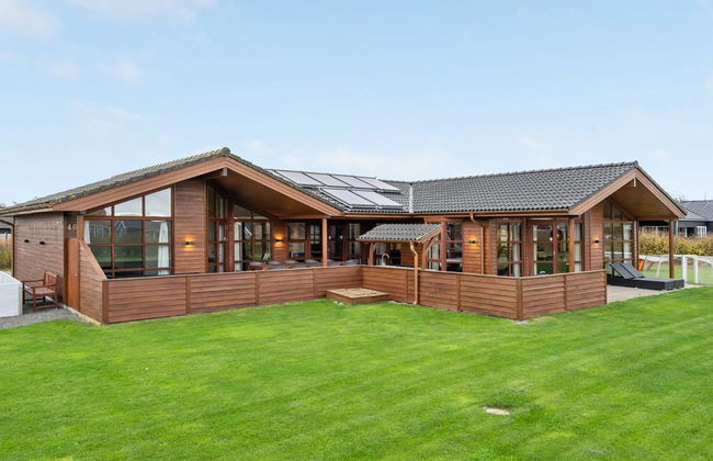 Casa de 4 quartos em Idestrup com piscina privada e terraço - Foto 5