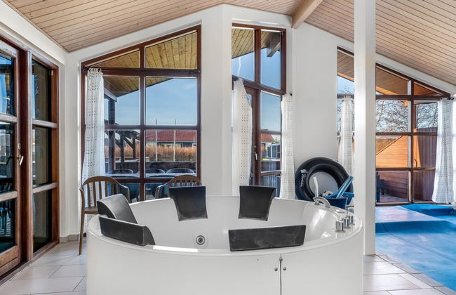 Casa de 4 quartos em Idestrup com piscina privada e terraço - Foto 35