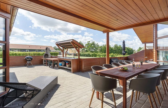 Casa de 4 quartos em Idestrup com piscina privada e terraço - Foto 36