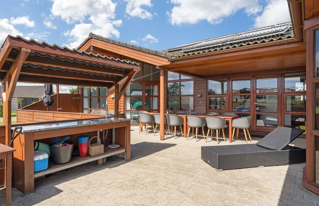 Casa de 4 quartos em Idestrup com piscina privada e terraço - Foto 18