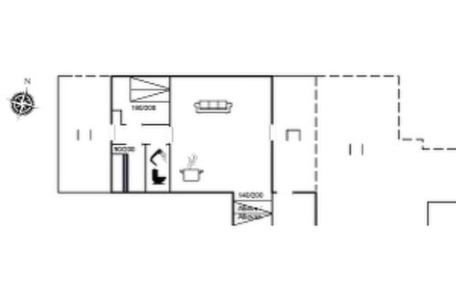 Foto 35 - Casa de 2 quartos em Hvide Sande com terraço e banheira de hidromassagem