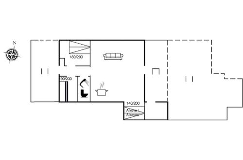 Foto 17 - Casa de 2 quartos em Hvide Sande com terraço e banheira de hidromassagem