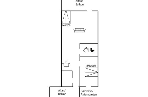 Foto 2 - Apartamento de 1 quarto em Rømø com terraço